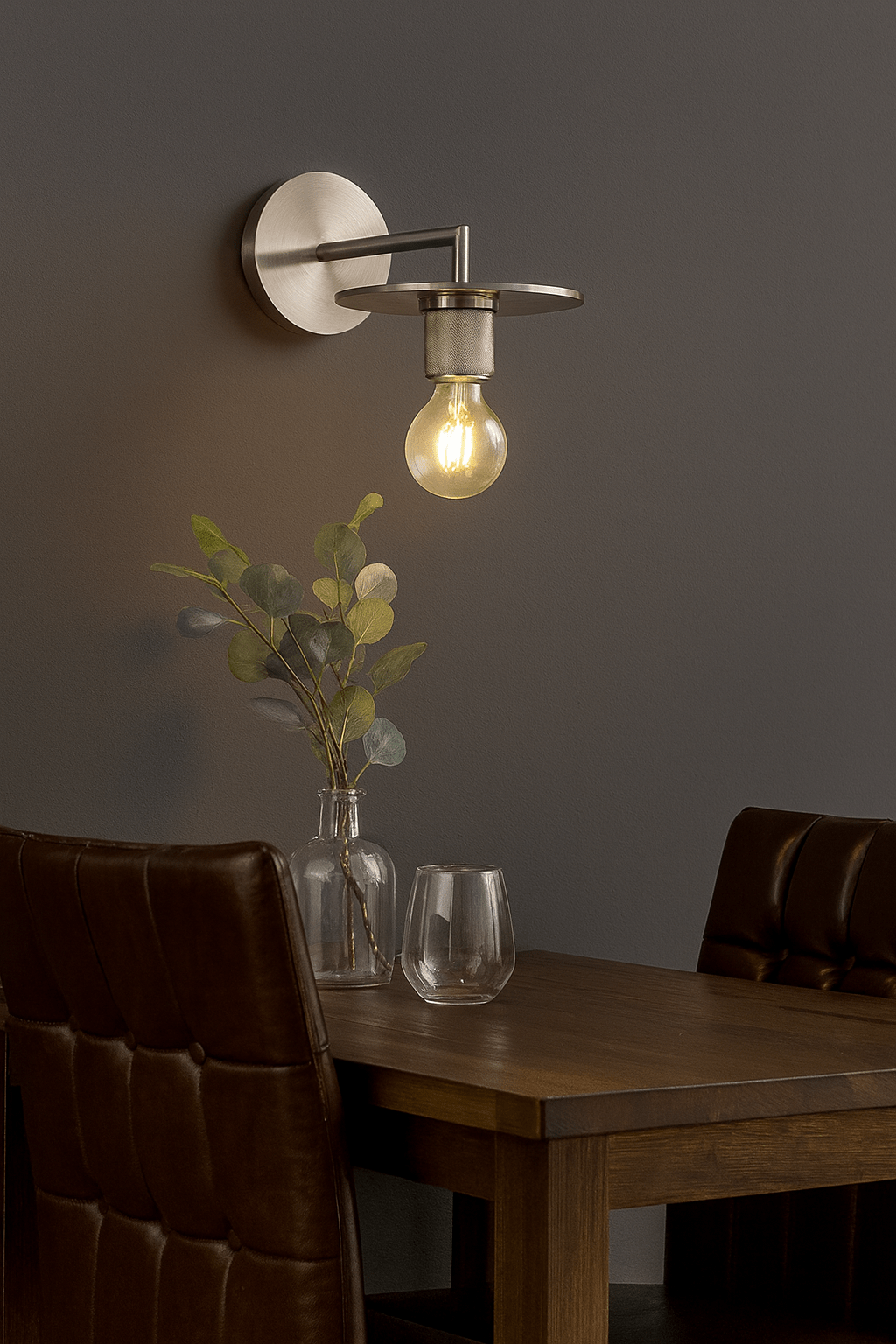 Trend Satin Silver Indoor Wall Light