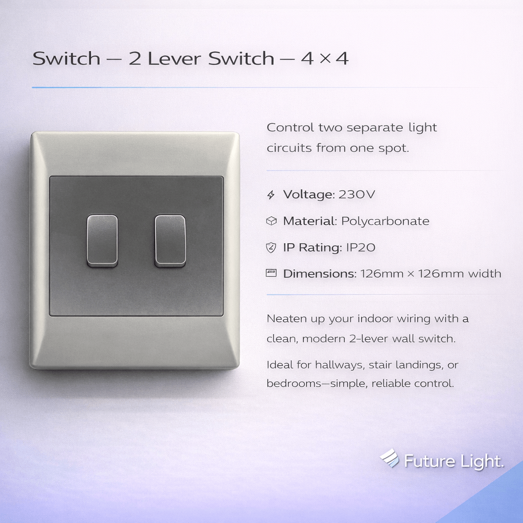 Switch - 2 Lever Switch - 4 X 4