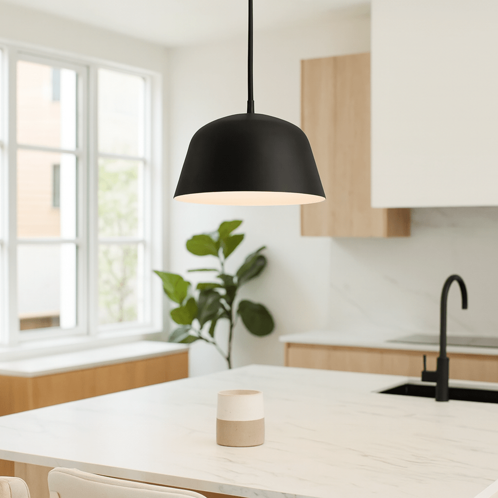 Cupcake Black Pendant Light