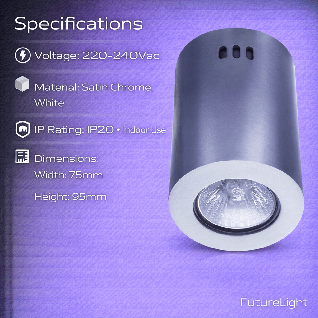 LED GU10 Surface Mounted Downlight Holder Round