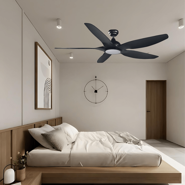 Eon Matt Black LED Ceiling Fan