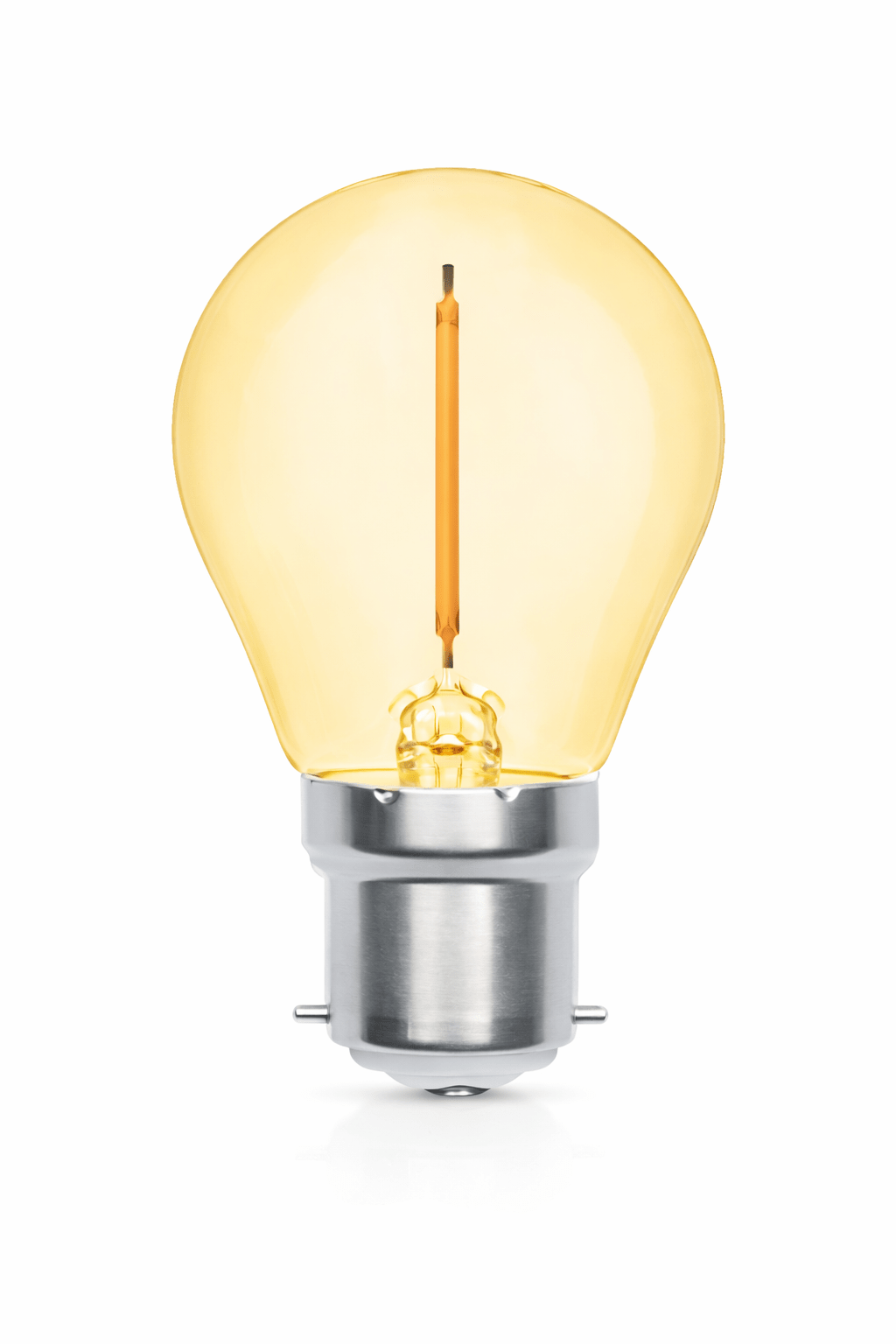 LED Bulb - 1W Transparent Filament Golf Ball (2 Pack)