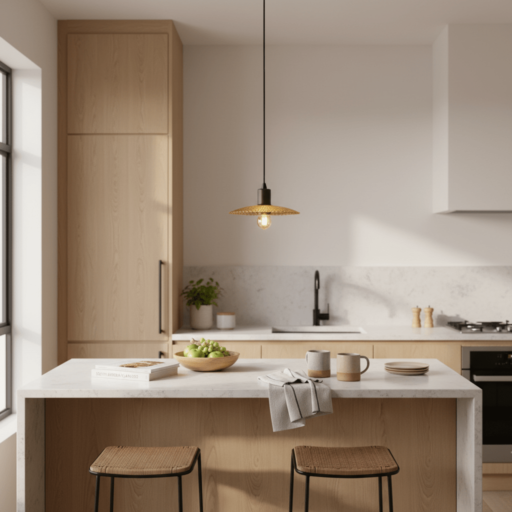 Small Golden Nugget Pendant Light
