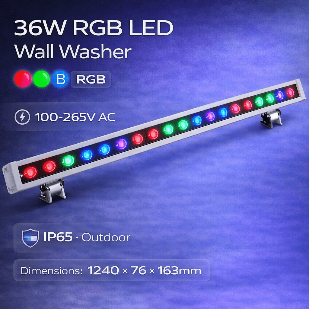 LED Wall Washer - 36W RGB