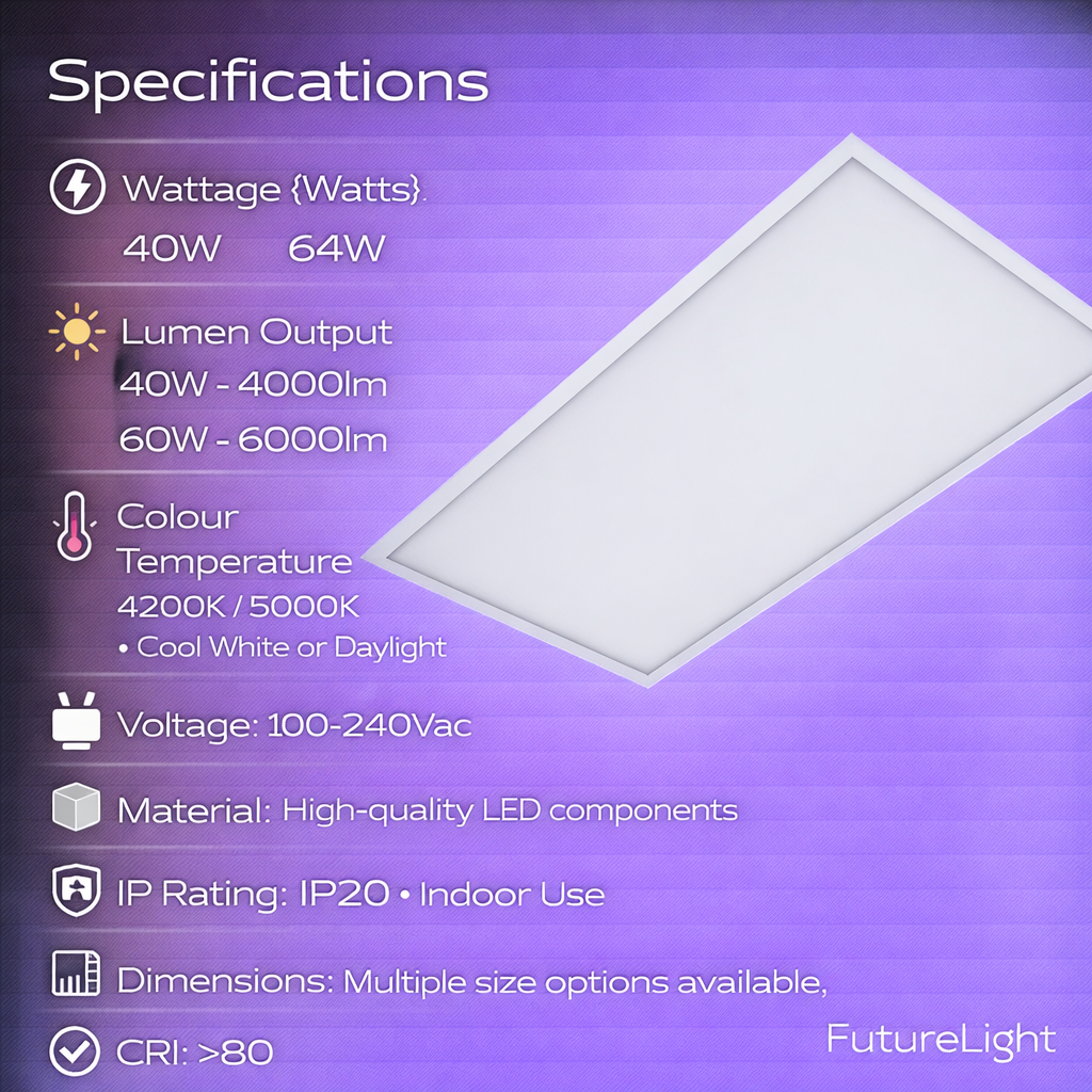 LED CCT Panels - 40W / 64W