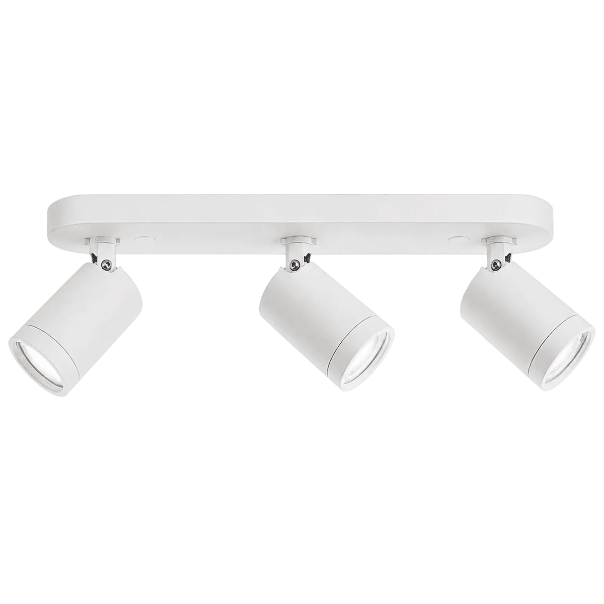White Twist & Lock 3-Light Spotlight