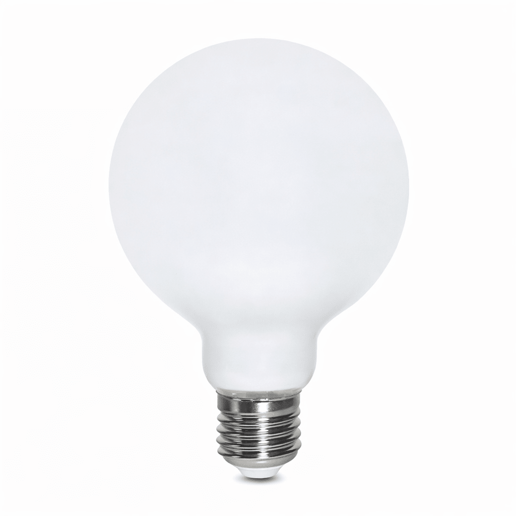 LED Dimmable G95 Opal Bulb Warm White E27