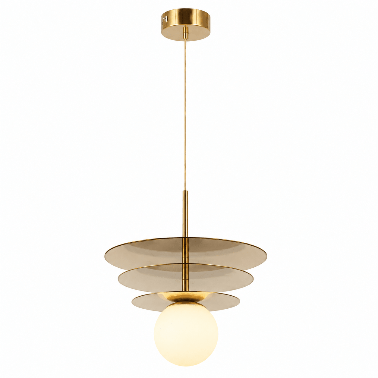 Catalina Treble Gold Pendant Light