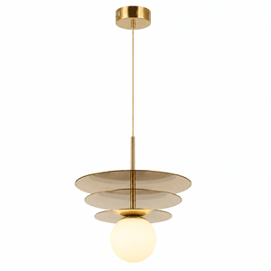 Catalina Treble Gold Pendant Light