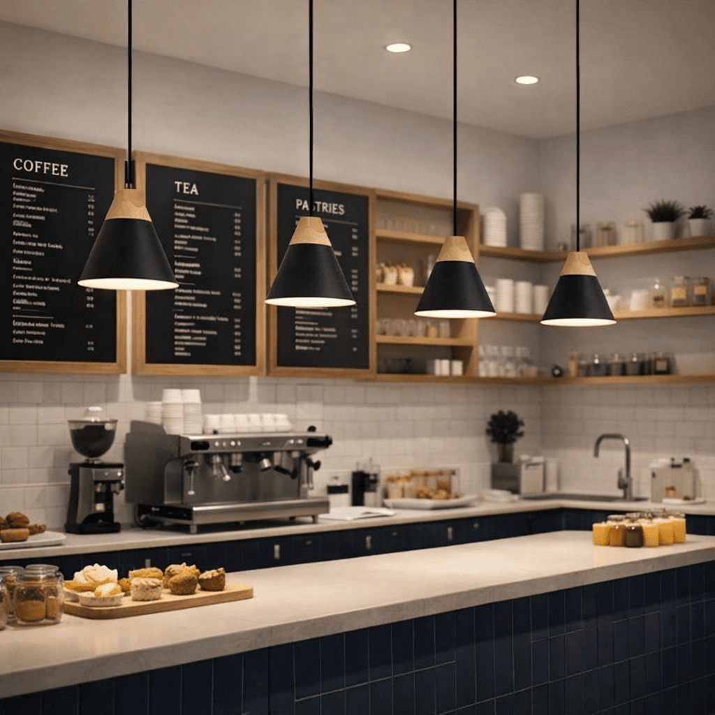 Pendant - Black & Wood 220mm