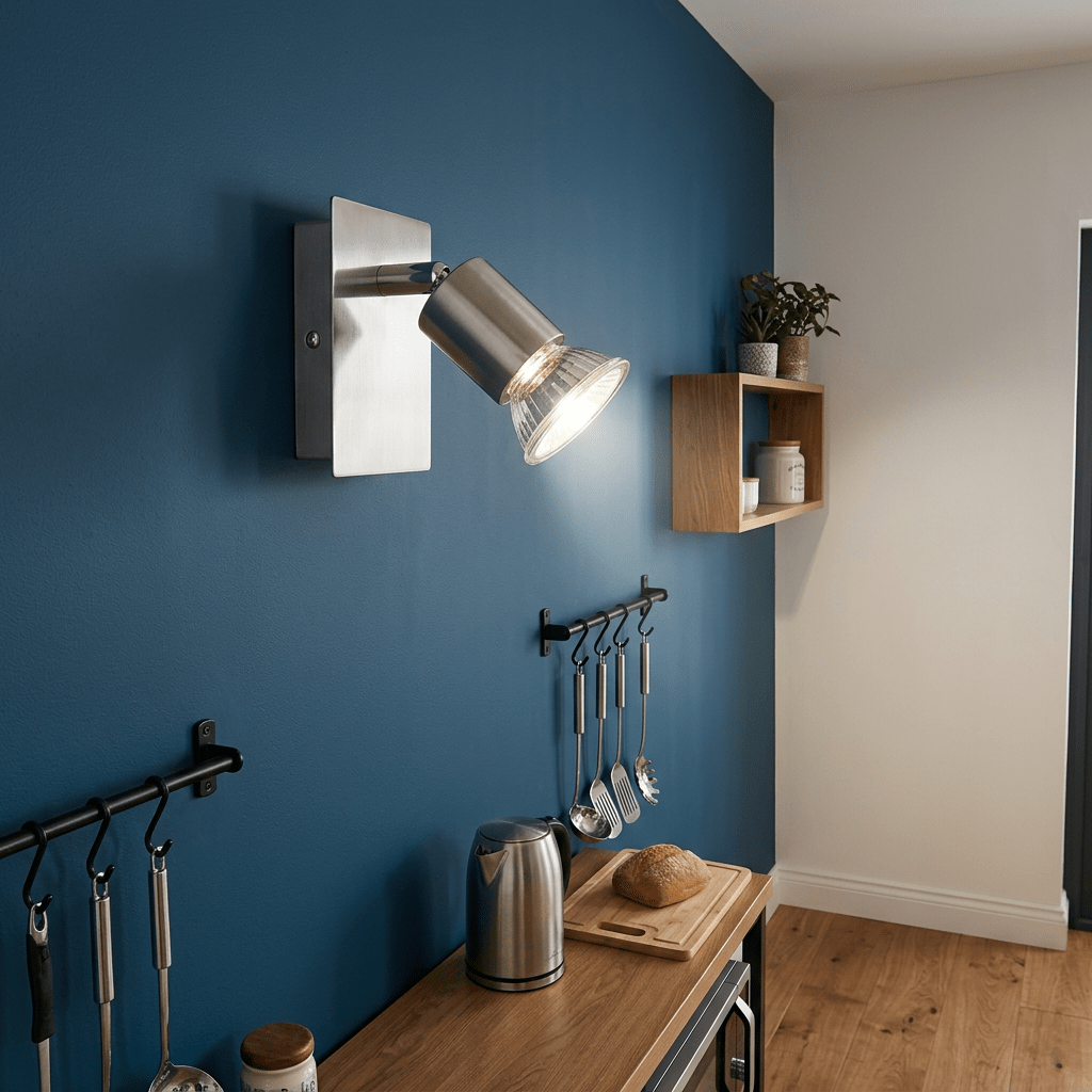 Satin & Polished Chrome LED Spotlight