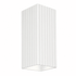 White rectangular wall light fixture on a white background