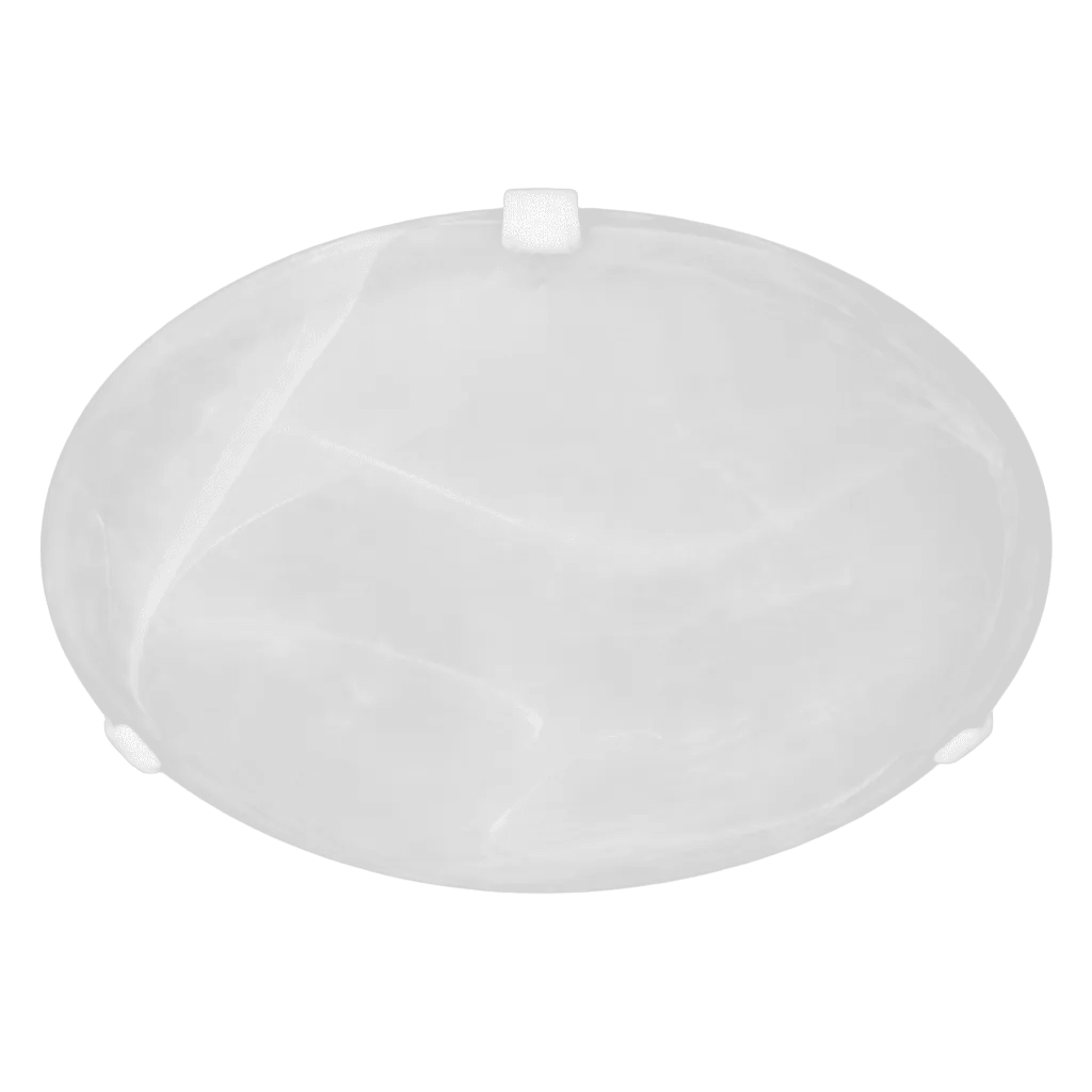 Small White Ceiling Light Alabaster Glass