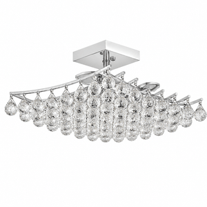 Chandelier with crystal accents on a white background