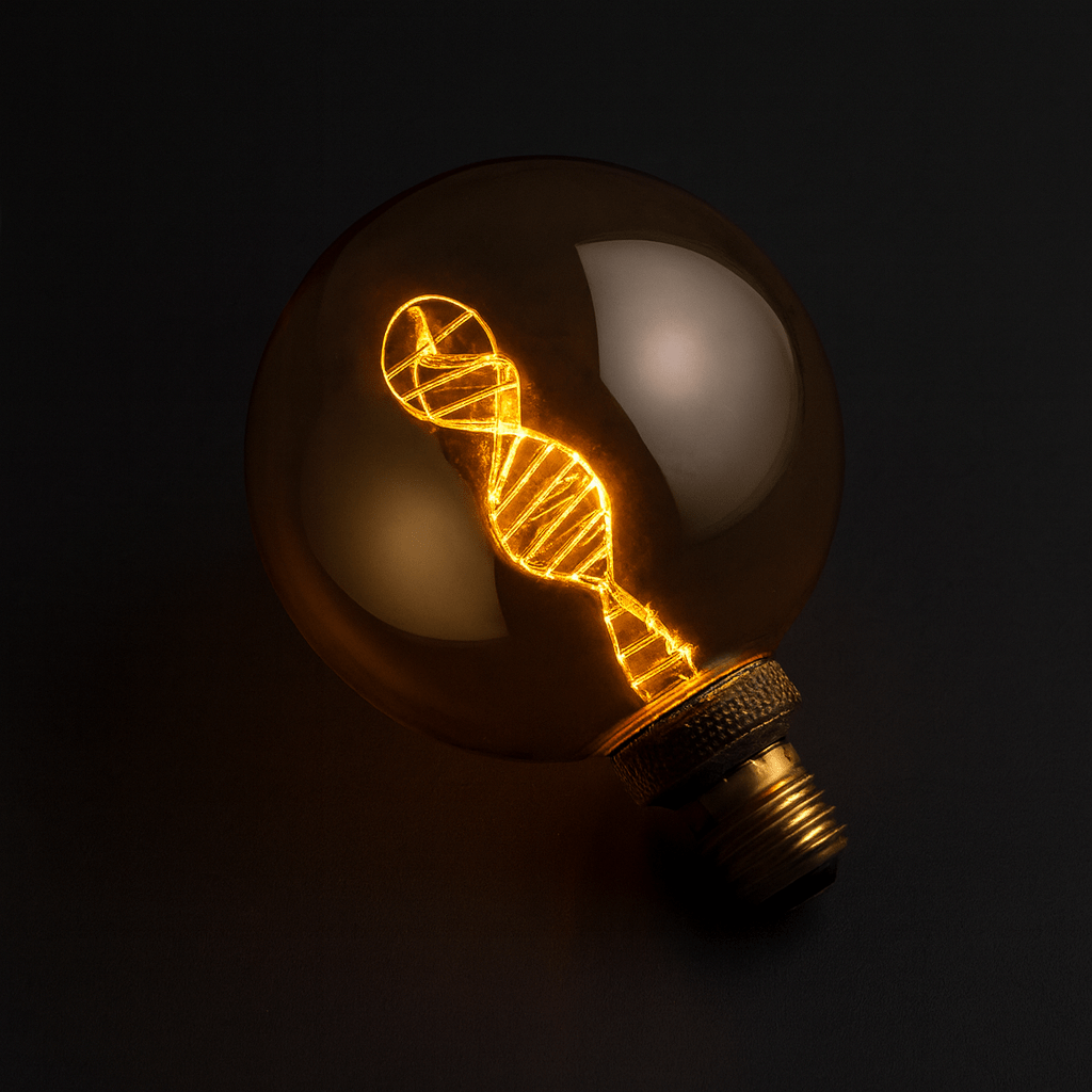 Decorative LED Bulb - G125 Amber DNA Filament Bulb