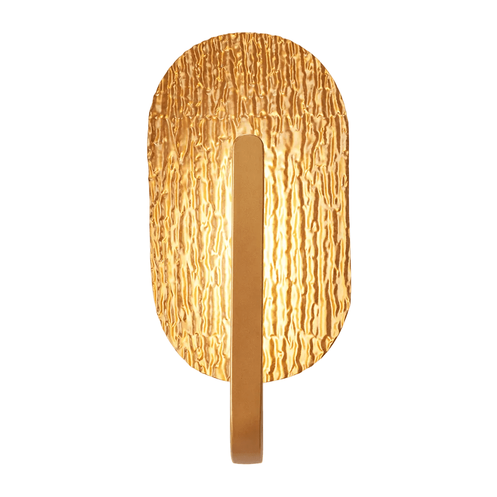 Oval Golden Leaf LED Wall Light