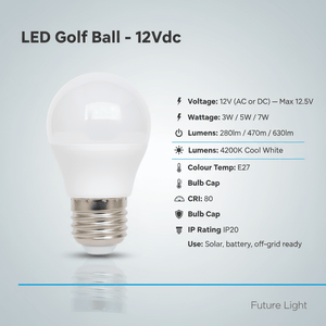 LED Golf Ball - 12Vdc - additional product image