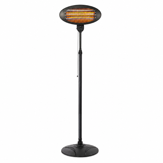 2000W Free-Standing Quartz Heater – Black (Indoor/Outdoor)