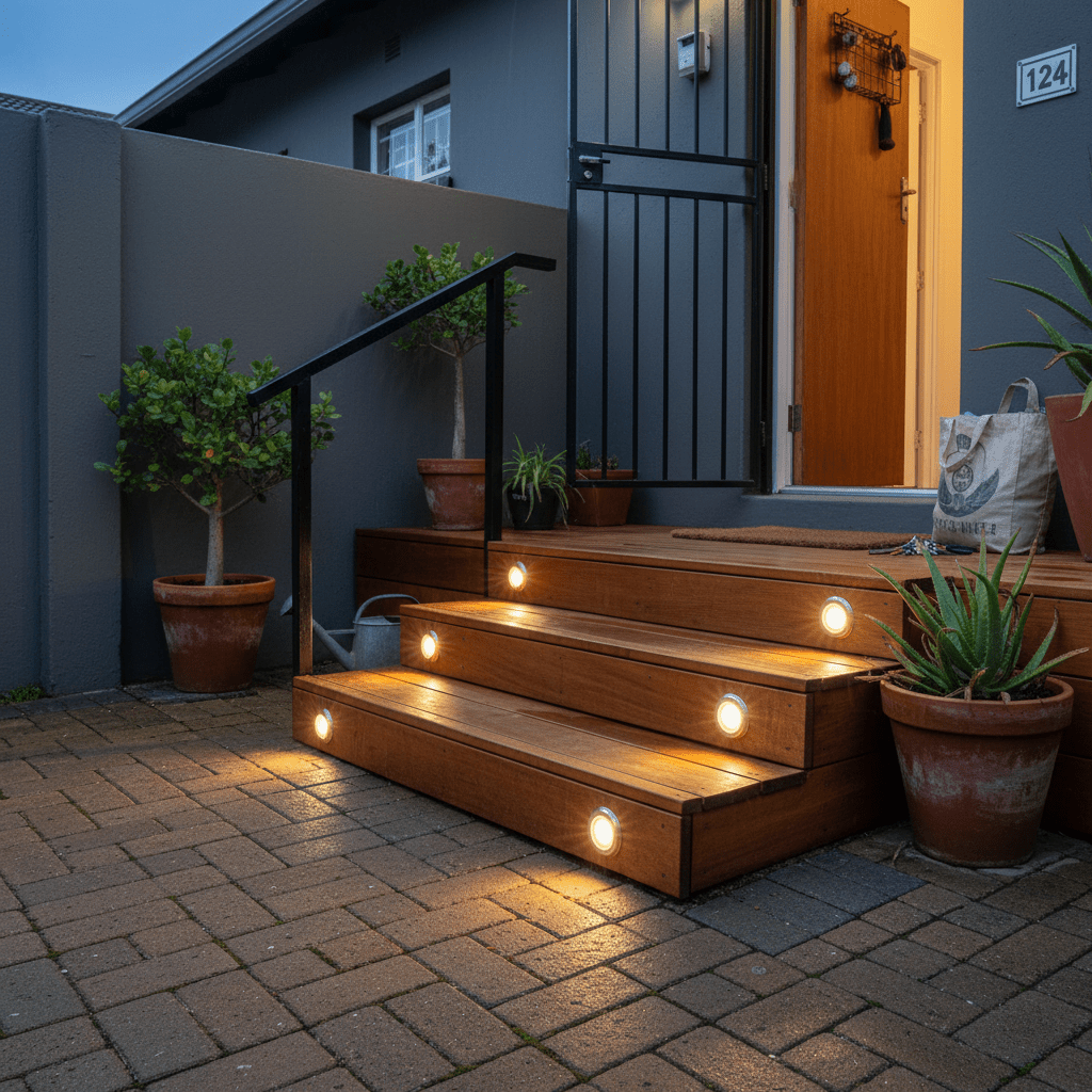 LED Deck Light - Round 6 Light Kit Warm White