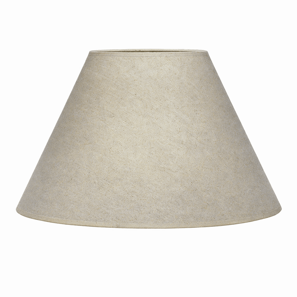 Beige lampshade on a white background