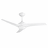 Mach One White Ceiling Fan with Light Remote Control