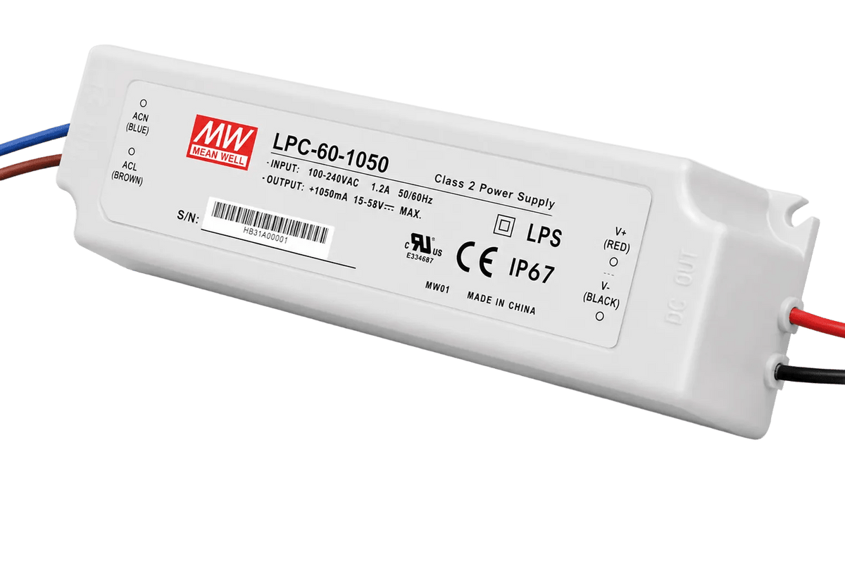 LED Driver 1050mA 60W Single Output Switching Power Supply