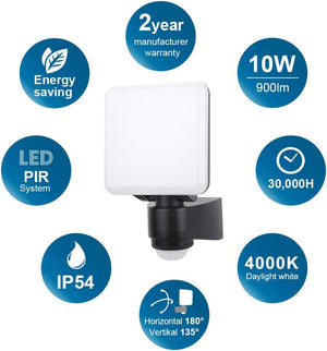 LED Flood Light - 10W / 20W Adjustable Head LED Floodlight (Motion Sensor) - Future Light - LED Lights South Africa