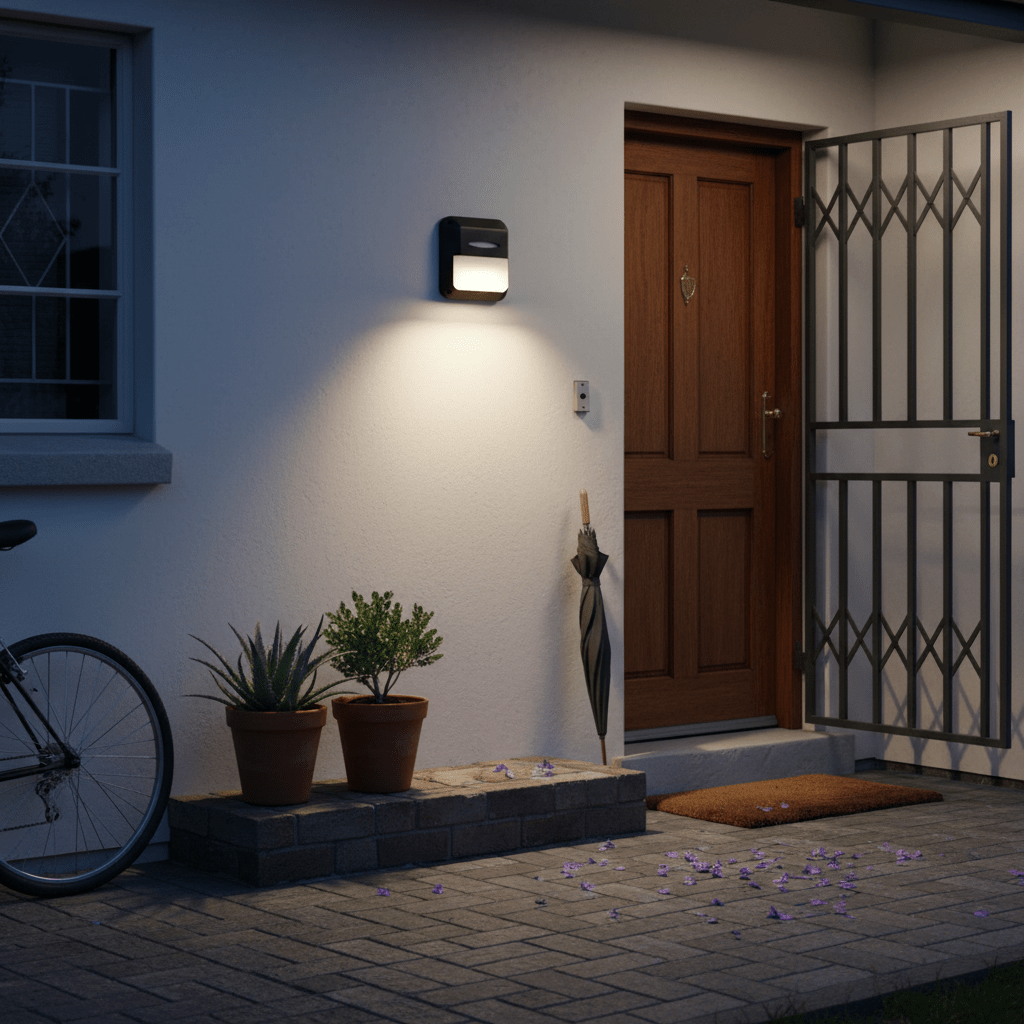 Black Outdoor Wall Light IP44