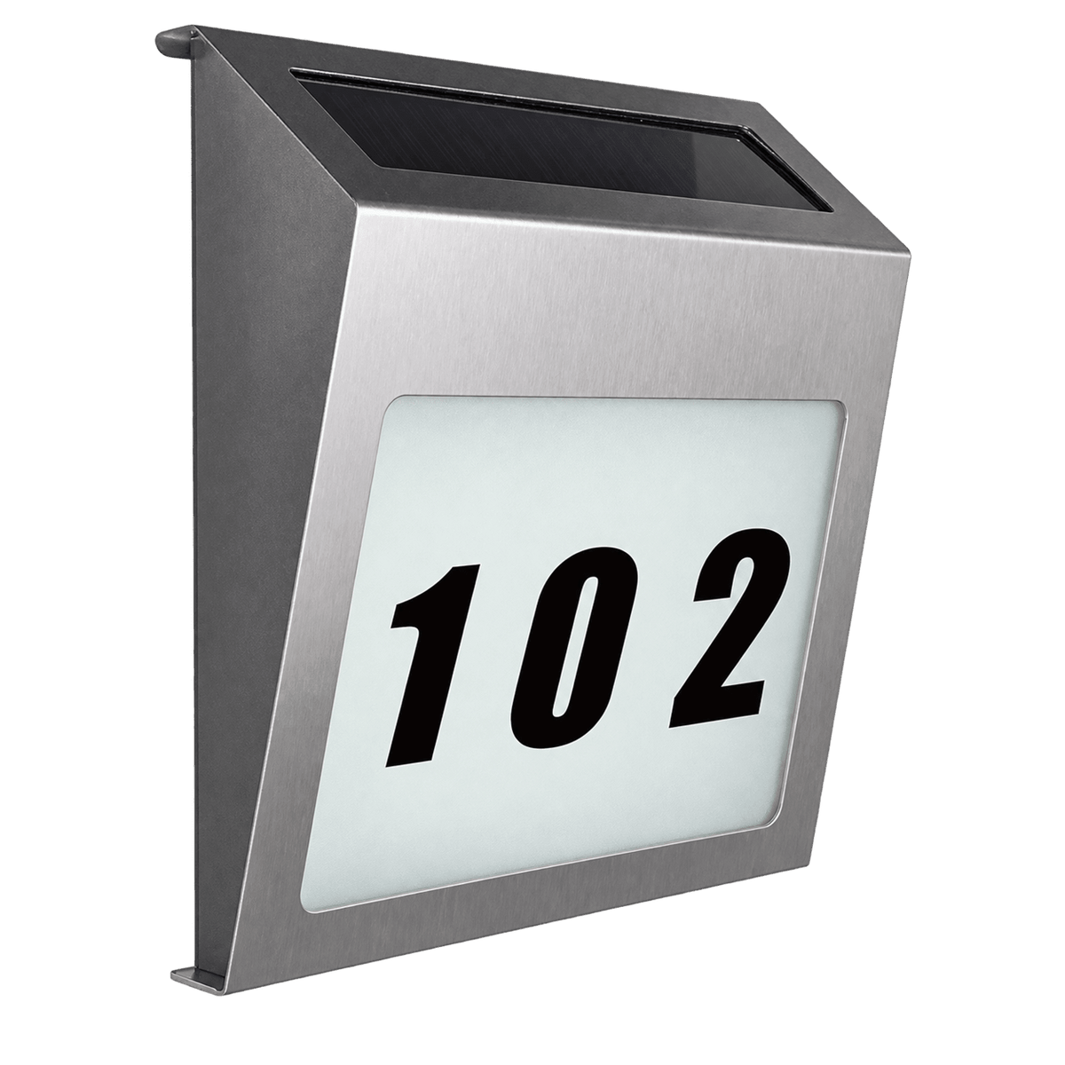 Solar House Number Light — 1254 × 1254 transparent product image