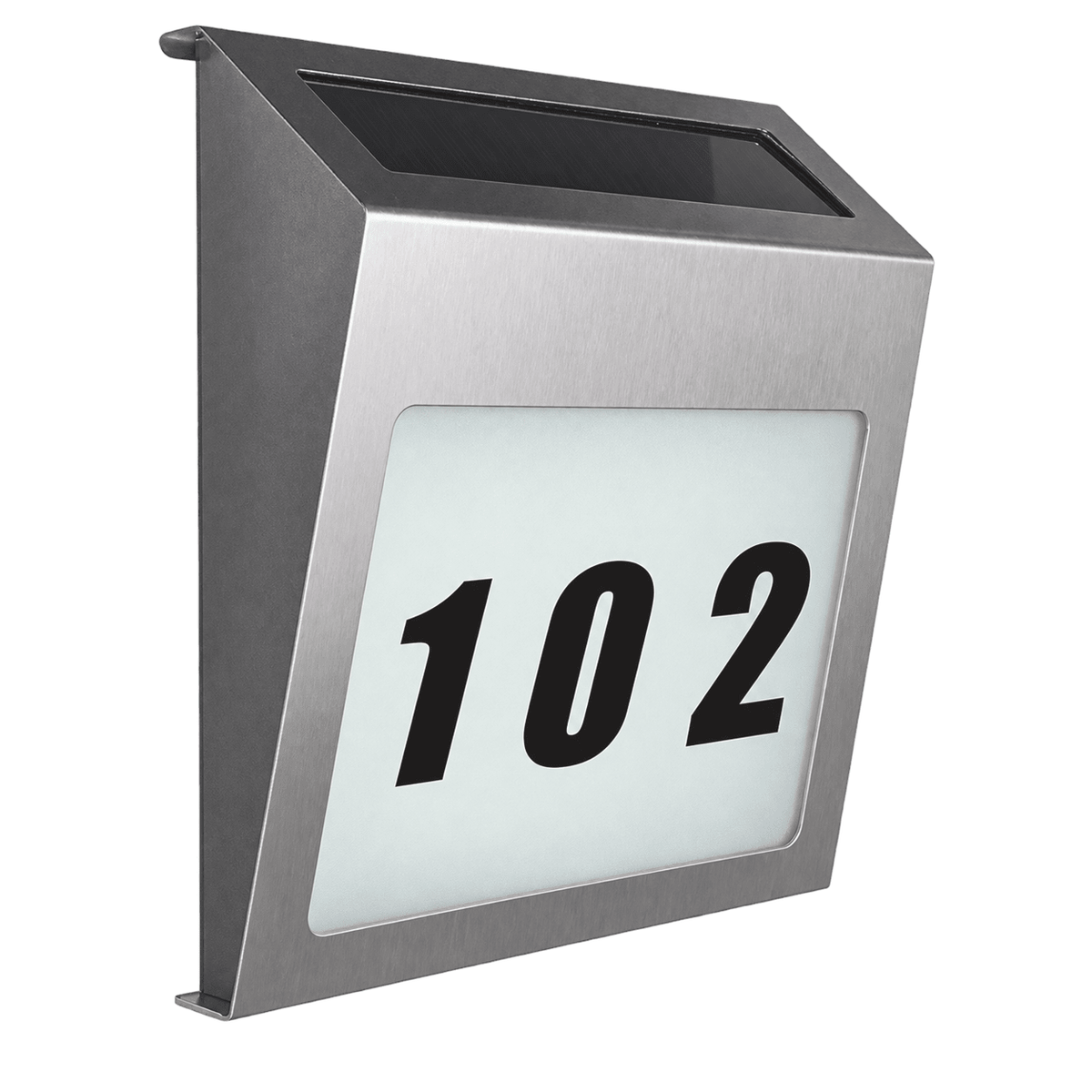Solar House Number Light — 1254 × 1254 white-background product image