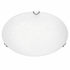 White ceiling light fixture with decorative patterns on a white background