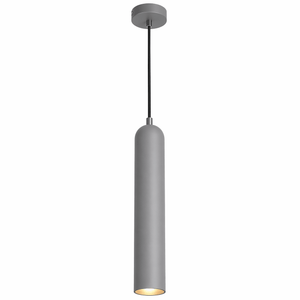 Gray pendant light on a white background