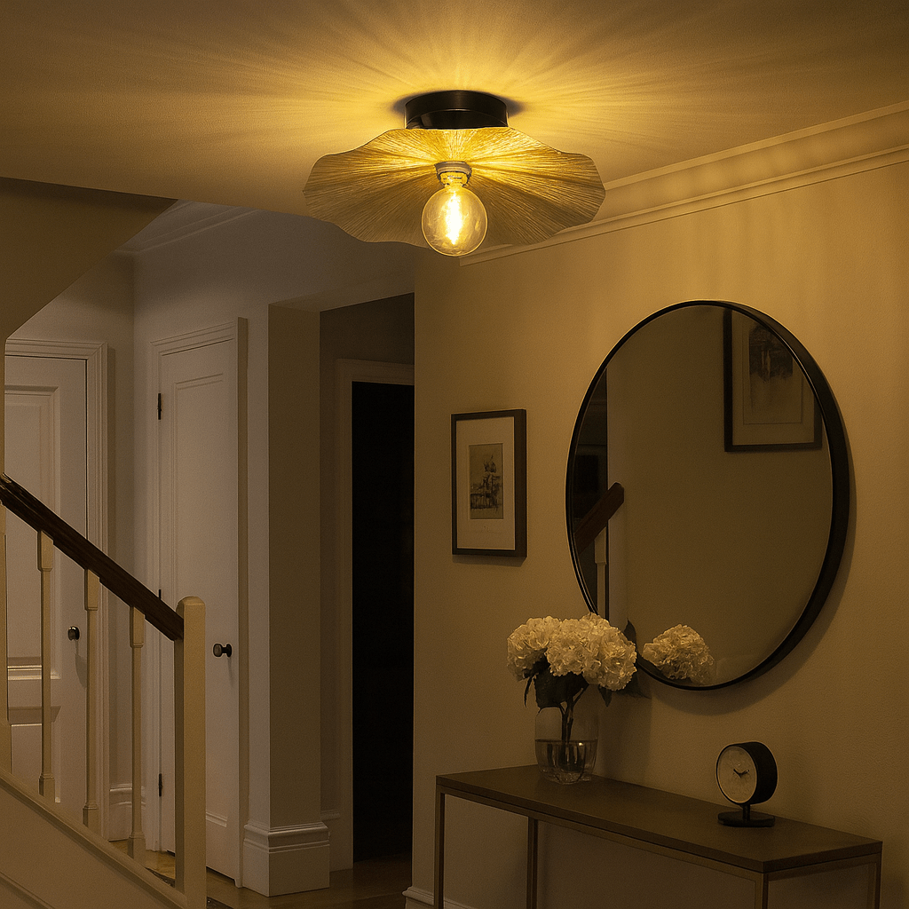 Golden Flower Ceiling Fitting