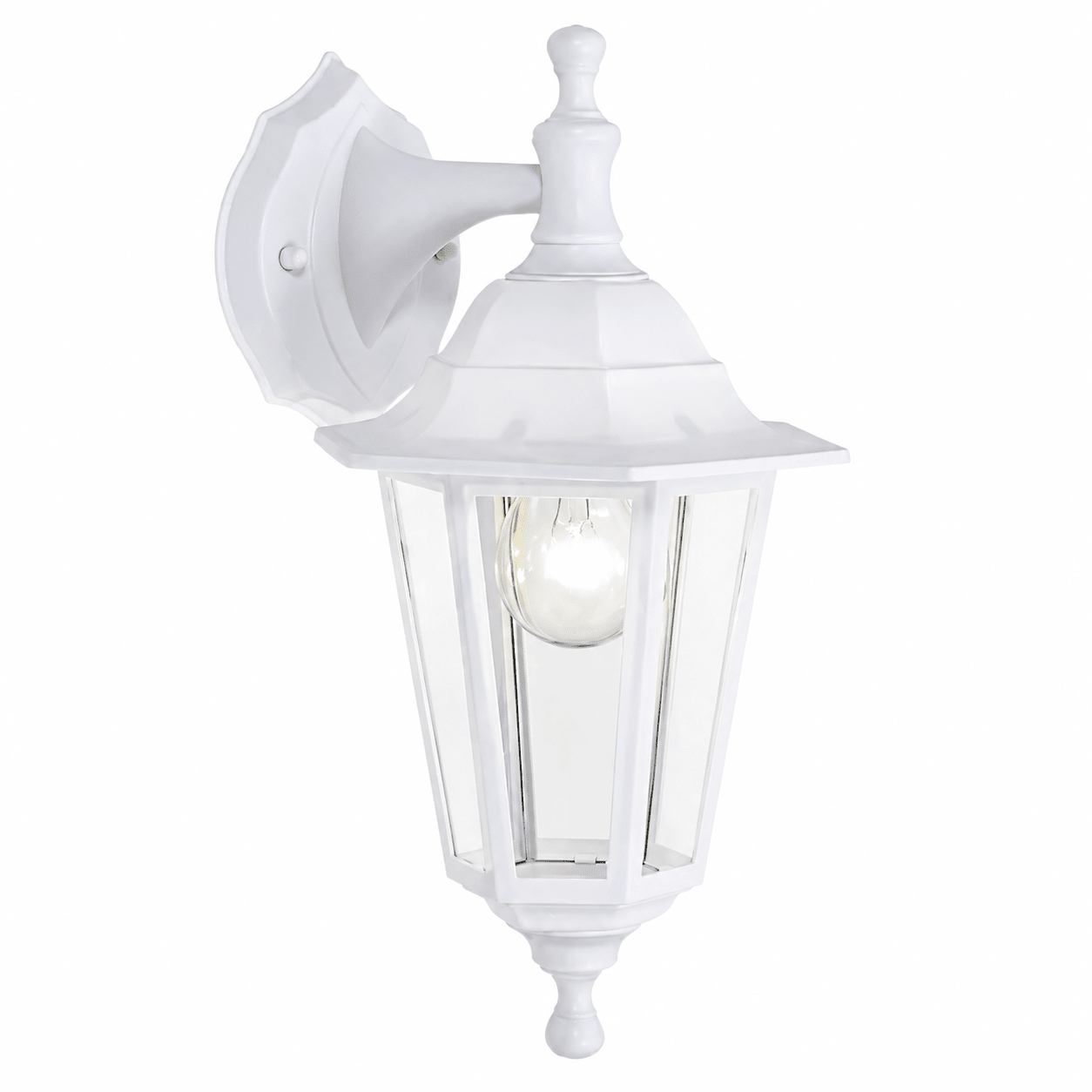 White Outdoor Wall Light IP44 6 Panel