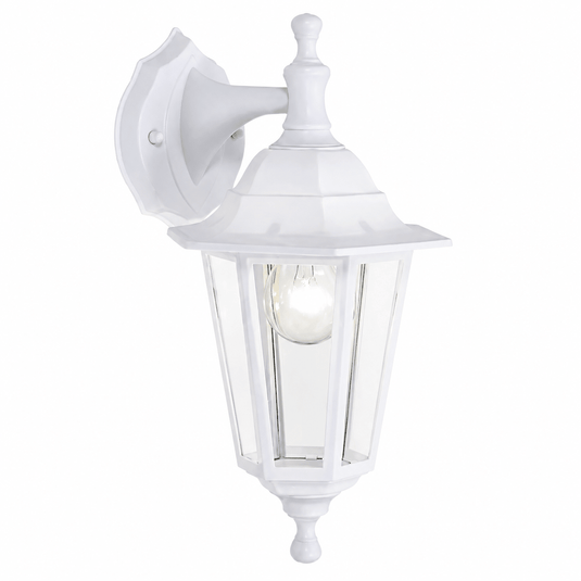 White Outdoor Wall Light IP44 6 Panel