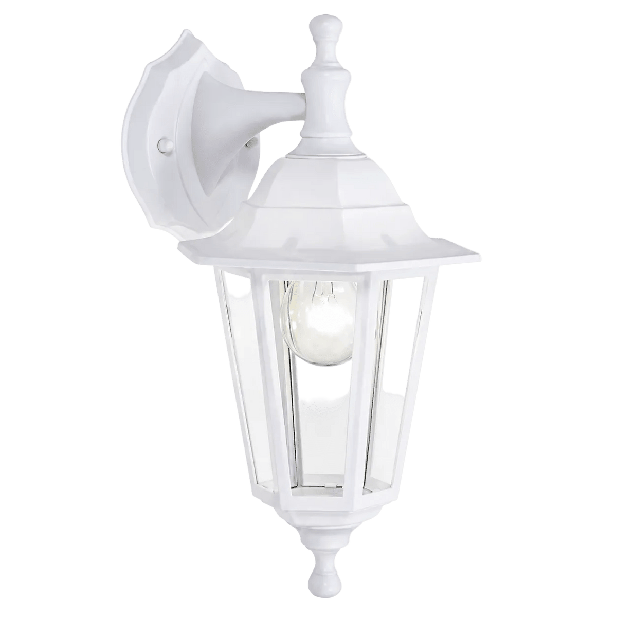 White Outdoor Wall Light IP44 6 Panel