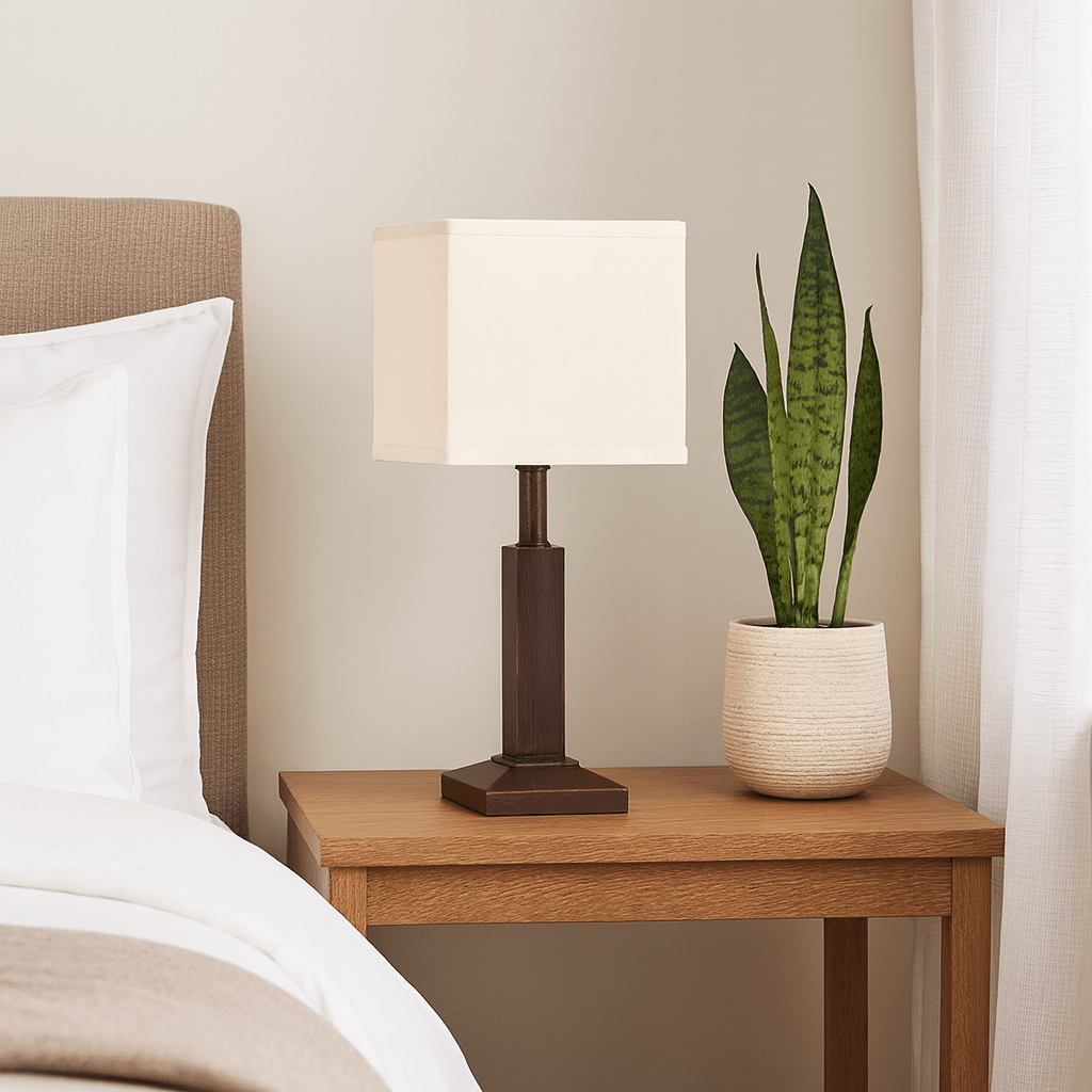 Brown Resin Table Lamp
