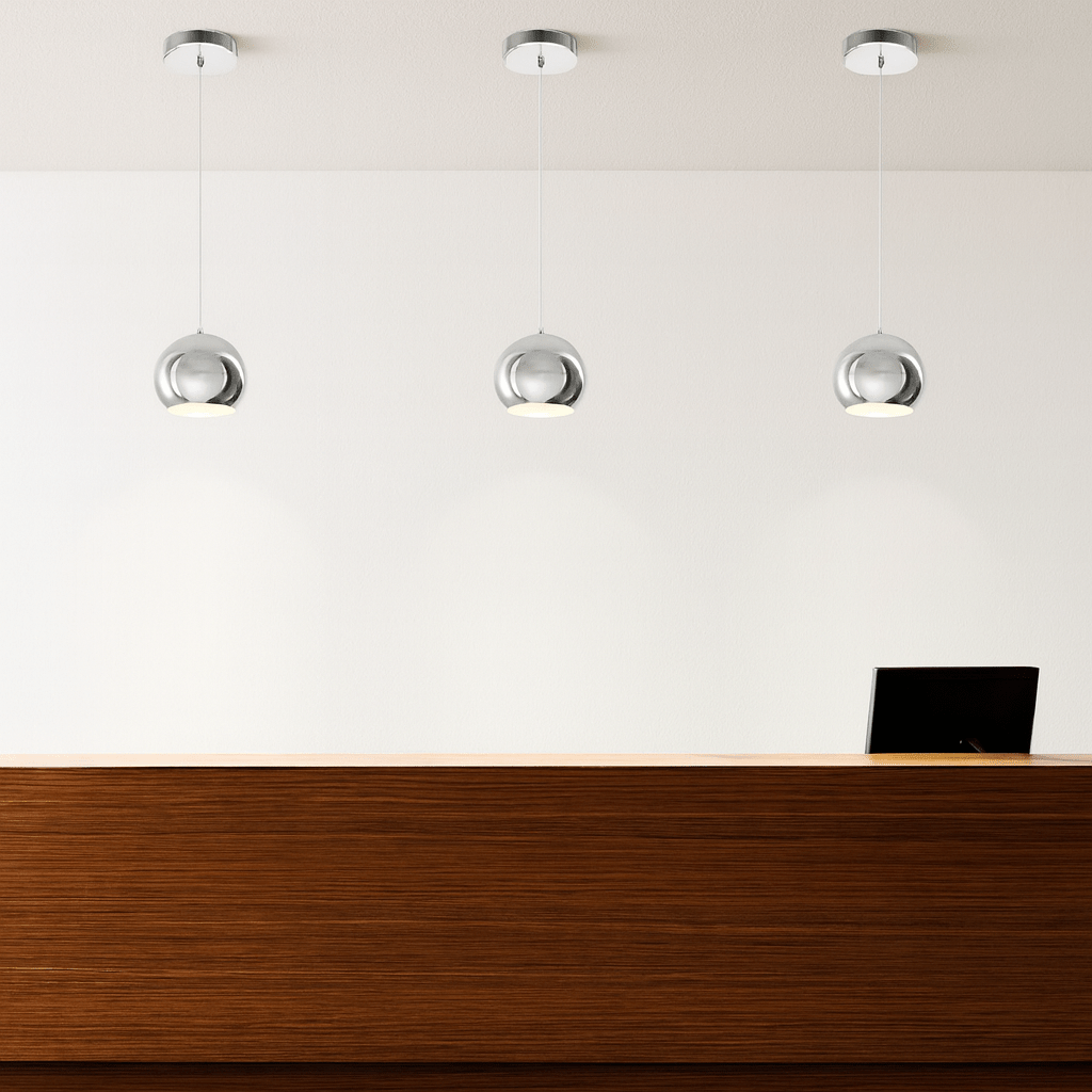 Polished Chrome Pendant PEN336