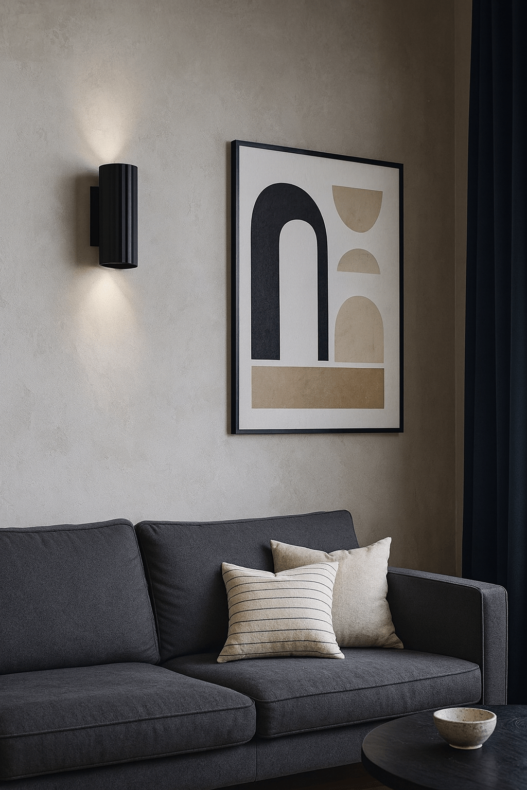 Matilda Black Up & Down Indoor Wall Light