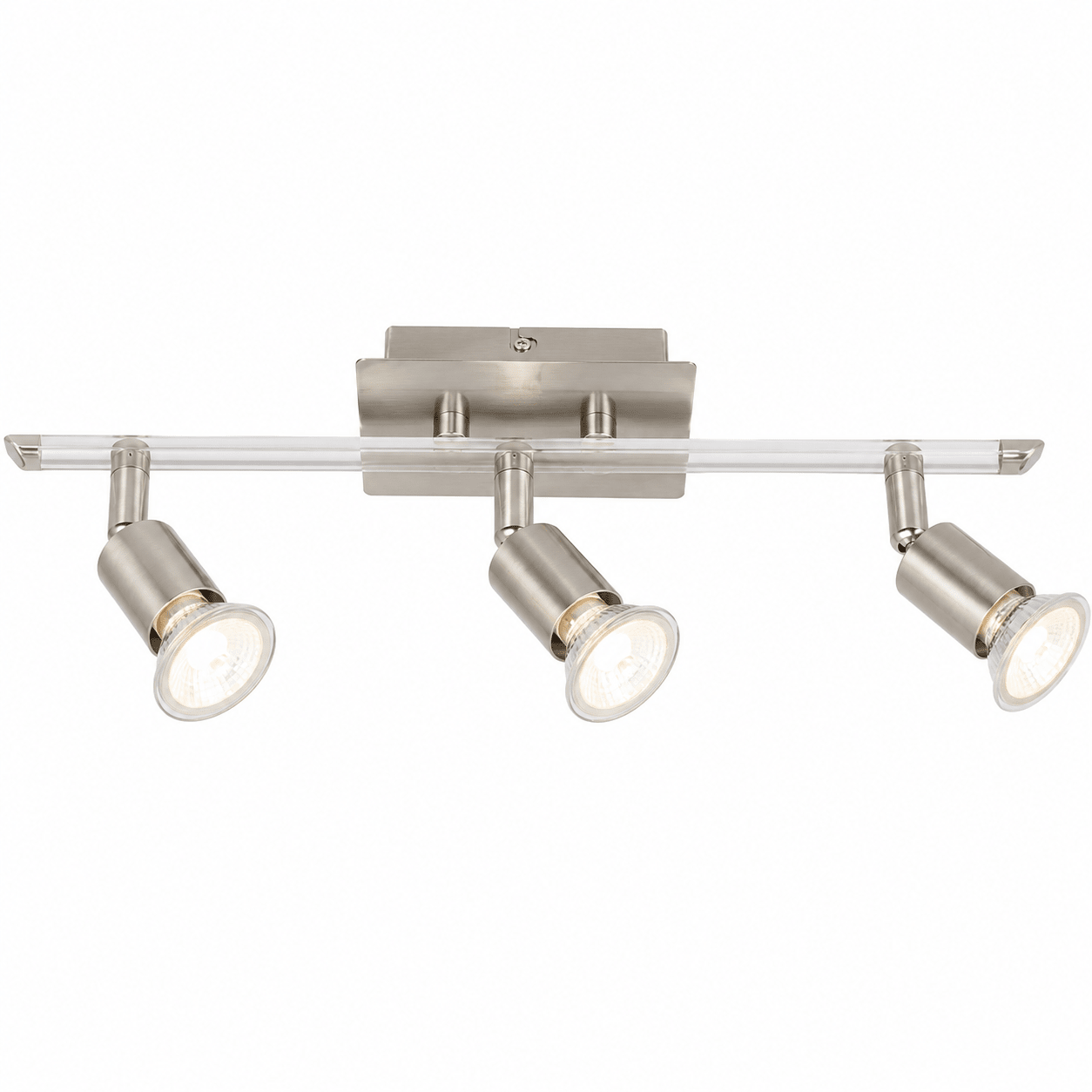 3 Light Satin and Polished Chrome Spotlight
