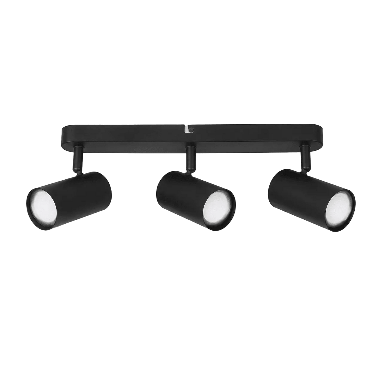 3 Light Matt Black Ceiling Spotlight