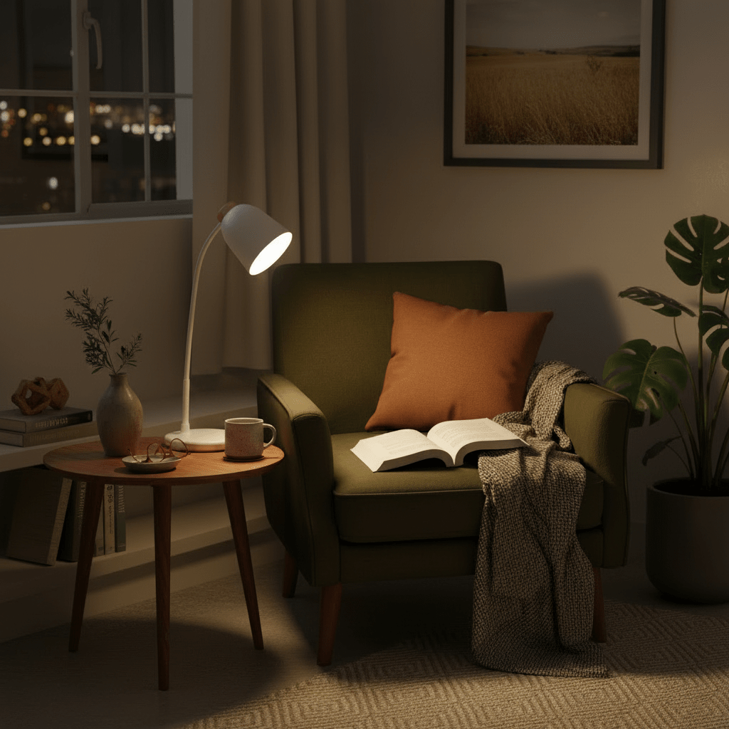 White LED Table Lamp Flexible Arm Touch Control CCT Dimming