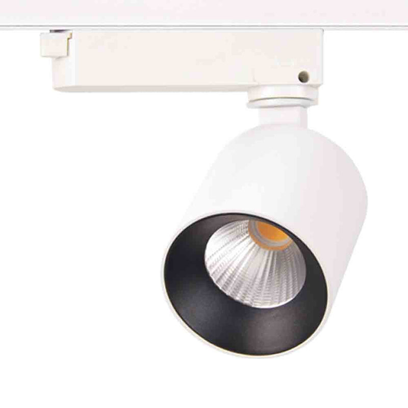 LED track lighting integrated into an open-plan East London home