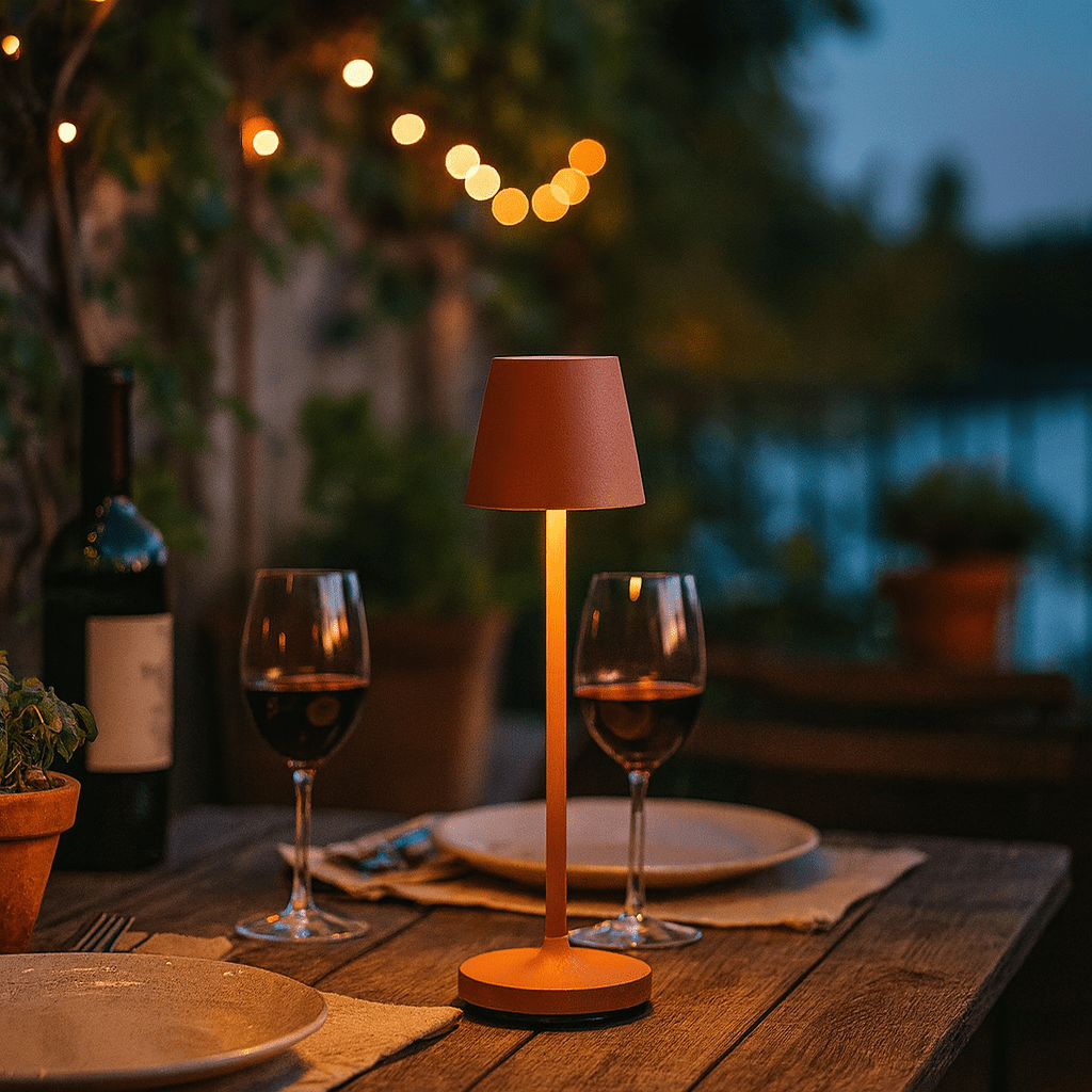Trevi Micro Red - Rechargeable Dimmable Table Lamp