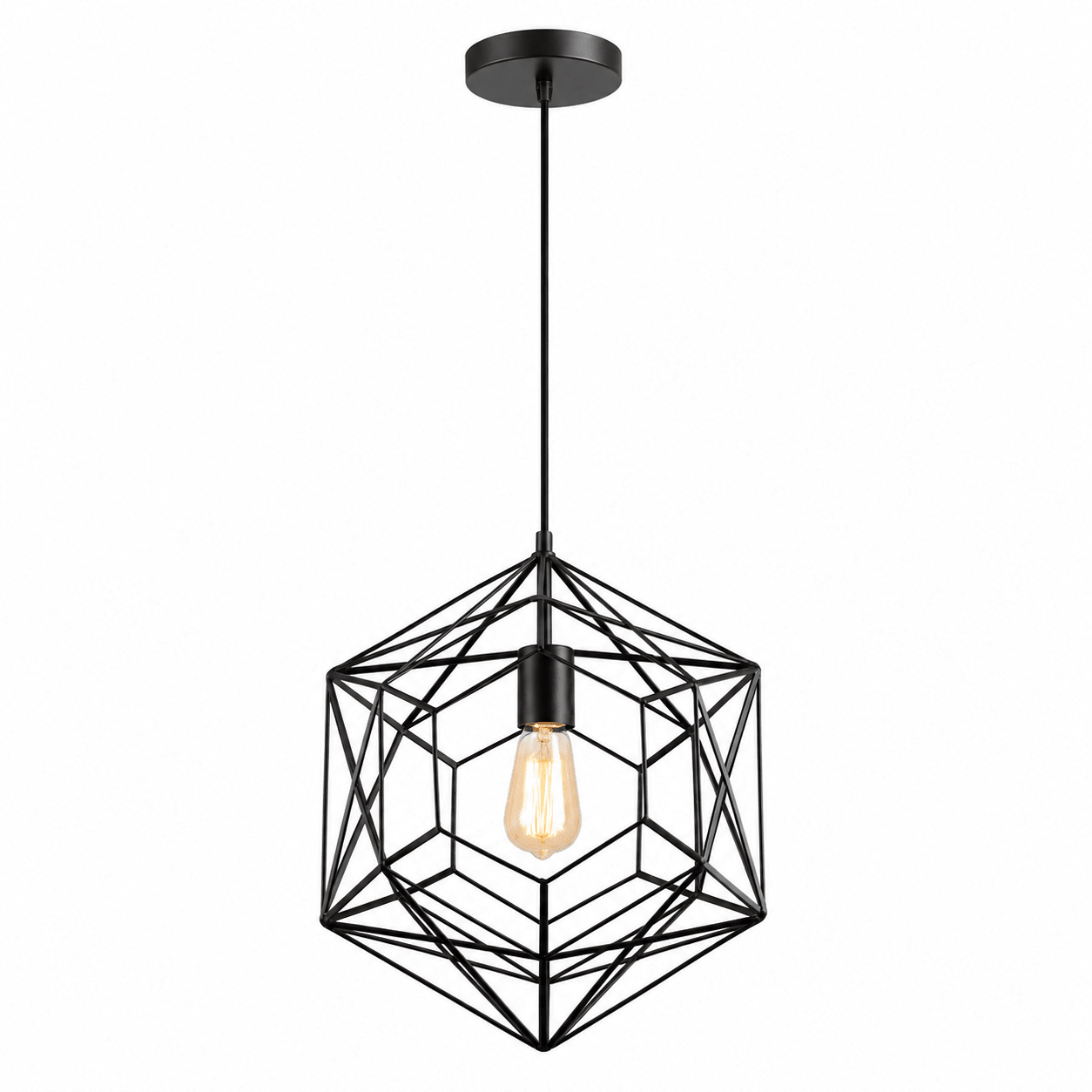 Black Metal Pendant Light - North Star