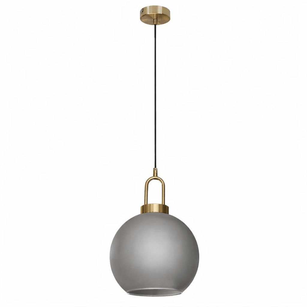 Truffle Antique Brass / Smoke Grey Pendant