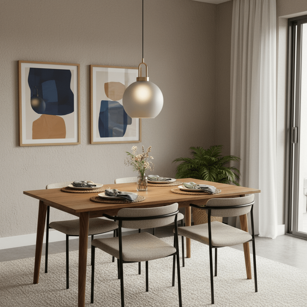 Truffle Antique Brass / Smoke Grey Pendant