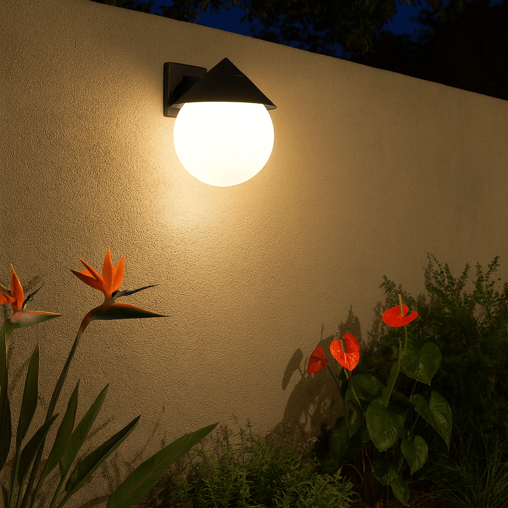 Primary visual showcasing ambient wall lights to enhance your outdoor entertainment area with contextual South African lighting theme