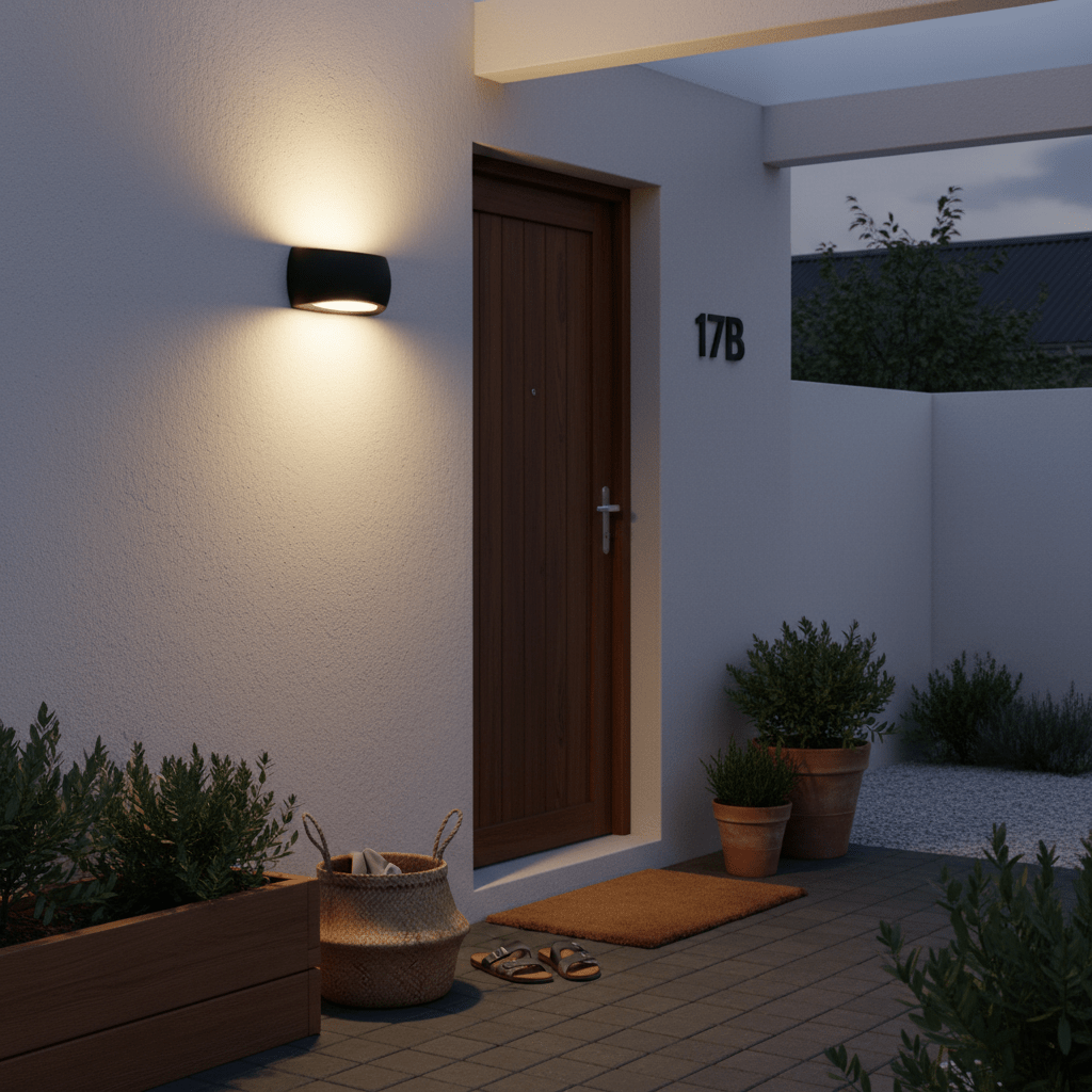 Francy Up & Down Black LED Wall Light - Coastal