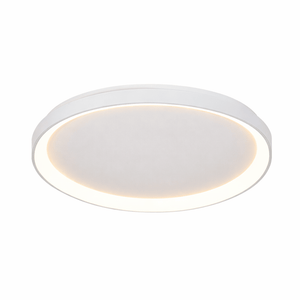 Ceiling light fixture with white finish on a white background